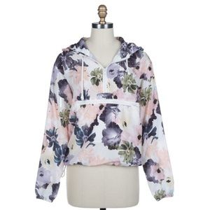 NWT / Thread & Supply Floral Hoodie Windbreaker / Large